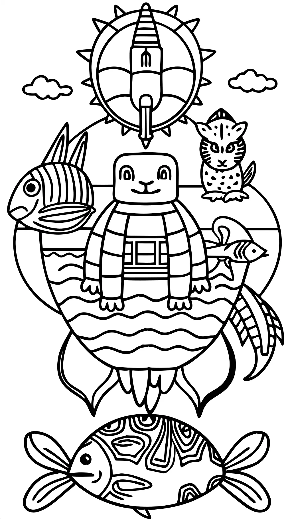 weird animal coloring pages